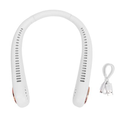Foldable Portable Neck Fan USB Rechargeable Hanging Hands Free Bladeless Battery Operated Wearable