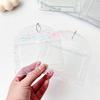 Transparent Sweet Horizontal Kpop Photocard Holder Retro Japanese Lucky Clover Cute Portable Keyrng Student ID Card Protector