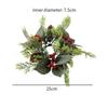 Candle Ring Artificial Wreath Pillar Candle Holder Flower Arrangement Greenery Wreath for Halloween Room Christmas