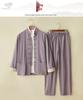 Men's Chinese Spring/Autumn Cotton Linen Tang Suit: 3-Piece Hanfu with Frog Buttons, Monk & Tea Ceremony Robe