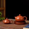 Handmade pot hand-pulled cinnabar mud purple sand teapot Xishi bamboo joint stone ladle pot Kung Fu tea set