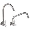 LANGZHIWEN 304 Stainless Steel Single Cold Wall-Mounted Faucet