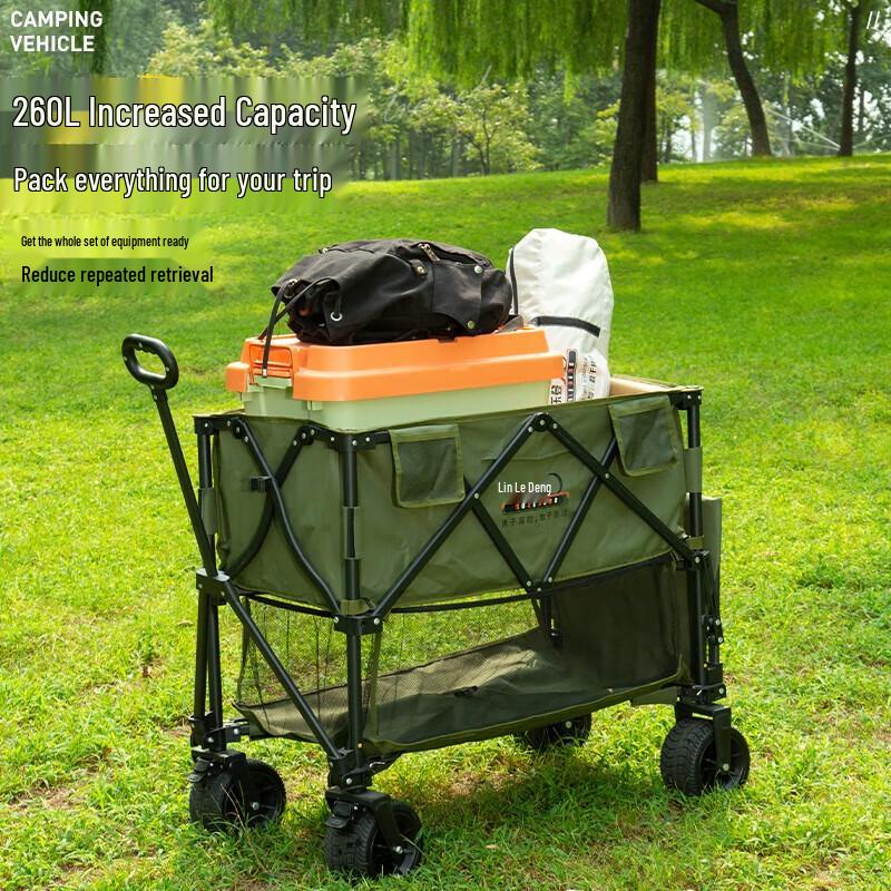 Coolerdeng Foldable Outdoor Camping Wagon