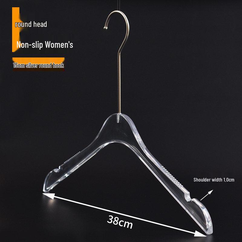 Acrylic Clothing Hanger for Kids Women Transparent Crystal Design for Dresses Evening Gowns and Pants 10 pieces 1960₽