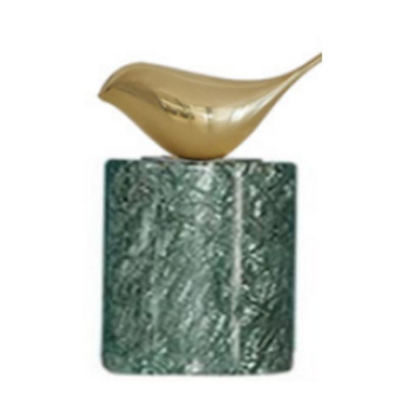 New Chinese and American Bird Ornaments, Handicraft Decoration, Marble Base, Home Modern Model Room, Nordic Accessories