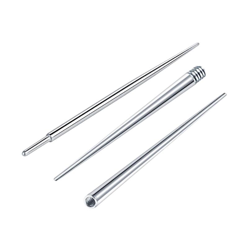 3Pcs Stainless Steel Piercing Tool Insertion Taper Set Body Piercing Tapers