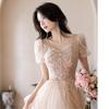 French Evening Dress Female High-end Princess Dress Annual Meeting Host Performance Dress Banquet Veil Vocal Art Test Haute Couture