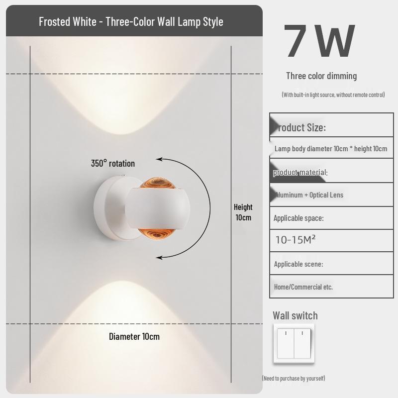 Modern Cream-Style Wall Lamp for Bedroom and Living Room