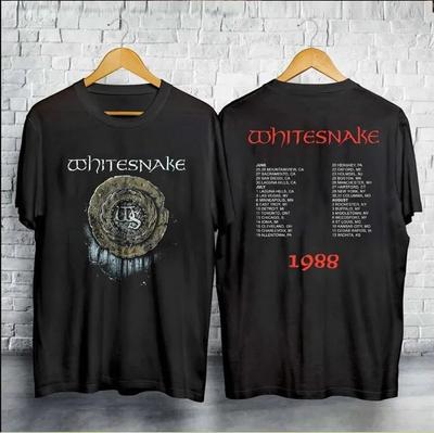 1988 Whitesnake Rockový Koncertný Turné Unisex Tričko S-4XL High-endový Luxus je pre Mužov aj Ženy Top Y2k