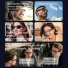 HD 800W Pixels AI Smart Glasses Photochromic Chat GPT Camera Bluetooth Call Voice Assistant Music Player Translation Semi-Rimless UV Protection Unisex