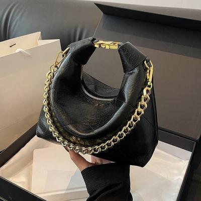 Borsa a Catena Fashion Lussuosa ed Elegante, Borsa a Tracolla con Motivo a Diamanti, Borsa a Tracolla Singola
