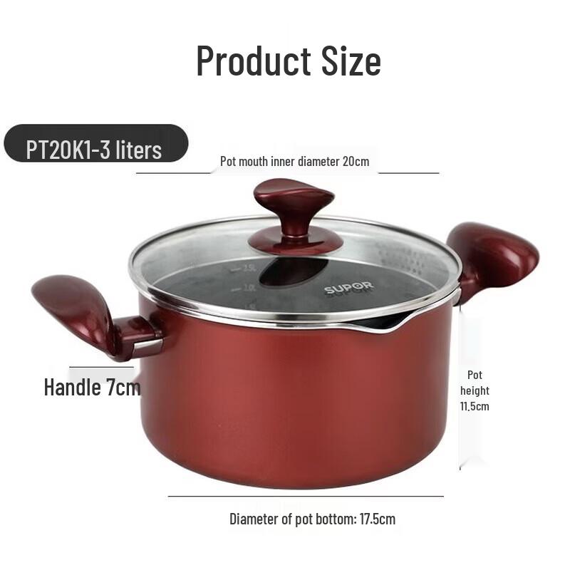 

Supor 20cm Non-stick Soup & Steamer Pot