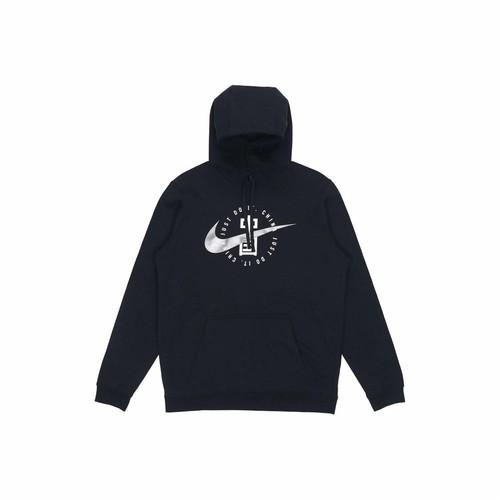 Nike Men s Black Pullover Casual Sports Sweatshirt with Chest Print M чёрный