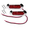 2pcs Boat Courtesy Lights Stair Deck Transom LED Stern Light 4 LED 150LM Waterproof Boat Indicator Turn Signal Tail Lamp