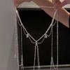 Clavicle Chain Multi-layer Tassel Chain Crystal Jewelry Ornament  Women Jewelry