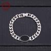S925 Sterling SilverBlack Agate Cuban Bracelet Same Style for Both Men and Women Retro Punk Minimalist Jewelry Gift