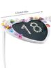 TEMU Black Birthday Party Sunglasses, Unisex Sexy Design 2025.
