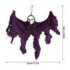 Halloween Hanging Ghost Decoration with Mesh Fabric and Skull Head for Indoor Outdoor Party Haunted House Props