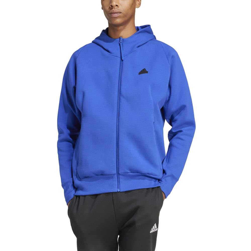 Adidas Premium Hooded Track Jacket IKU93 Blue Z.N.E. Full-Zip Men's Semi-Silent (IR5228) J/L