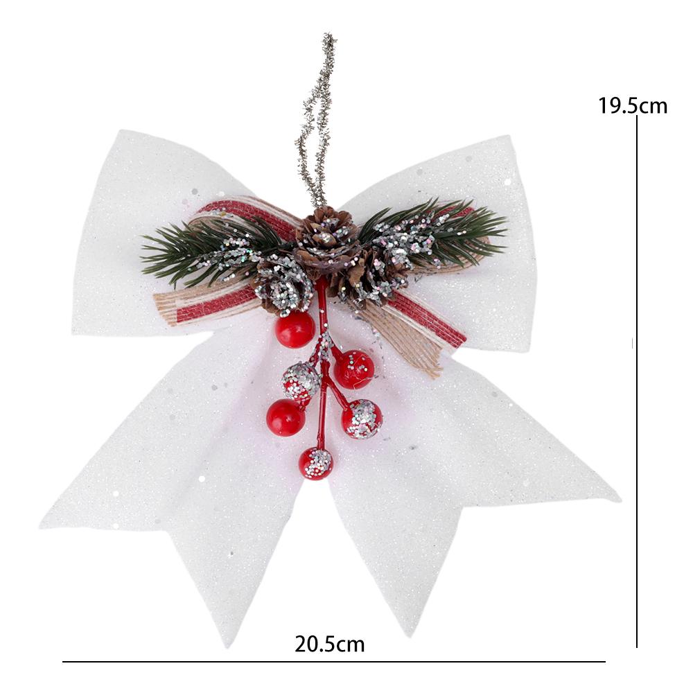 

Золотая пудра Рождественский бант бантик Украшение Подвеска для елки Рождественская DIY Вечеринка Дом Праздничная атмосфера Реквизит Декор 20.5 x 19.5 x 5cm