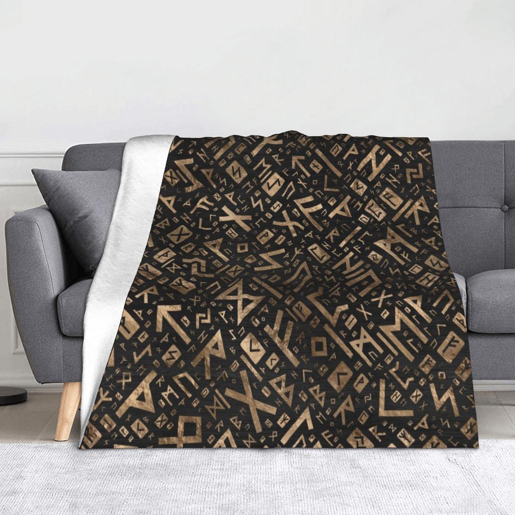 Mjolnir the Hammer of Thor Blanket Flannel Autumn/Winter Viking Breathable Soft Throw Blankets for Bedding Travel Quilt