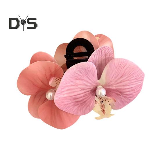 

Лук Орхидея Цветок Декор Коготь Для Волос Искусственный Жемчуг Инкрустированный Цветок Зажим Для Волос Надежный Удержание Головы Коготь Аксессуары Для Волос