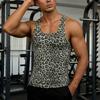 INCERUN Men Sleeveless Print Casual Fitted Tank Tops Sport Gym Basic Vest