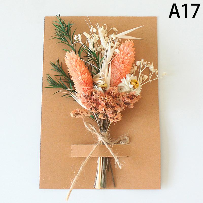 1 Buquê Mini de Flores Secas Naturais Boutonnieres para Madrinhas Decoração de Natal Casamento Dia dos Namorados Materiais Florais DIY