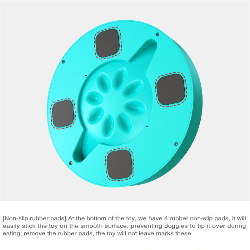 Dog Slow Feeder Toys Food Dispenser Bowl Nonslip Turntable Anti Choke Multifunction Puppy Interactive Games Training IQ Toys