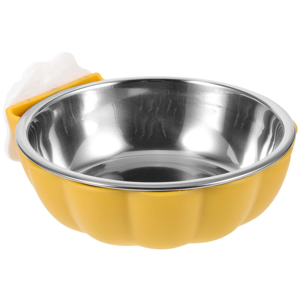 Hanging Pet Bowl Cat Feeder Puppy Supply Crate Dog Stainless Bowls Dishes Large Dogs Plastic Cage Rabbit Water Small