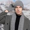 Womens Ladies Thick Knit Hat Scarf AND Touchscreen Gloves Set Knitted Winter