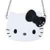 Sanrio Mirror with Chain Love Hello Hello Kitty Black Makeup Mirror Portable 338826 Double-Sided (I Kitty)
