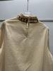 Women's Retro Ruffled Apricot Red Embroidered Long-Sleeve Shirt for Spring/Summer 2026
