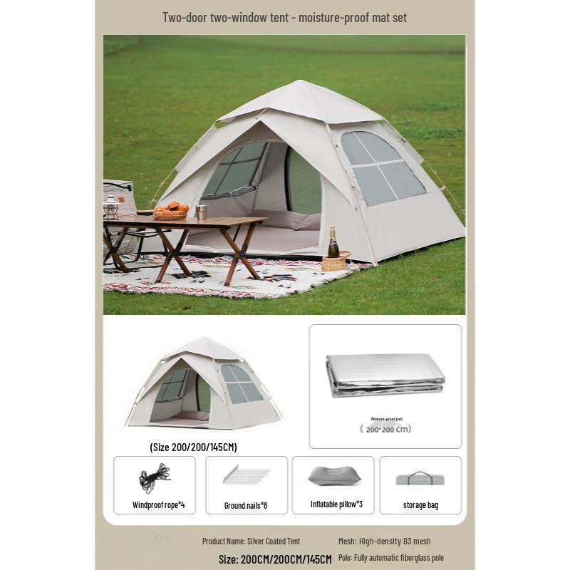 Yuzhan Outdoor Portable Automatic Camping Tent Large 3-5 person