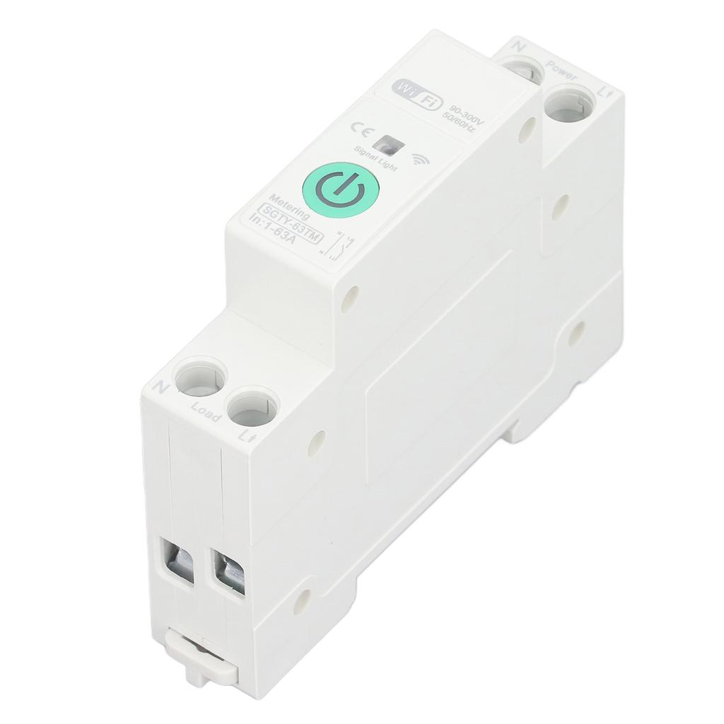 WIFI Metering Circuit Breaker APP Voice Control Power Consumption Monitoring Smart Home Switch with