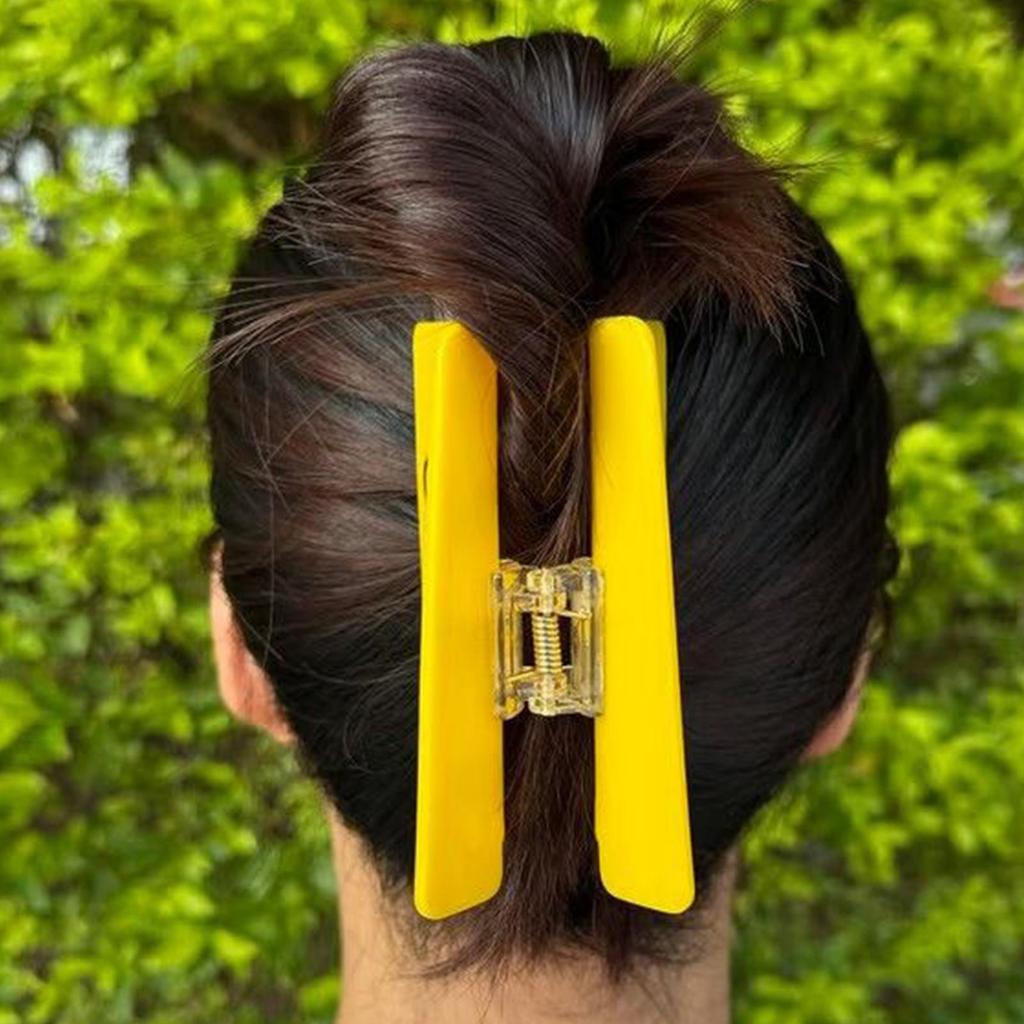 10cm Caution Overstimulated Hair Clip Anti-Slip Hairstyling Supplies Strong Hold Hair Clips For Women Girls Students