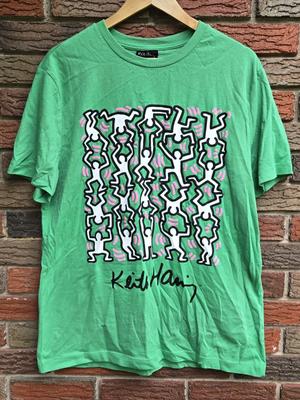 Unisex-Shirt Baumwolle Oversize Große Größe Vintage Keith Haring Kunst Pop-Up-Shop T-Shirt