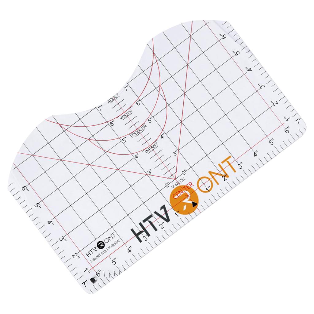 Tshirt Ruler Guide for Vinyl Alignment and Center Designs T Shirt Ruler Alignment Tool Placement for Heat Pressing