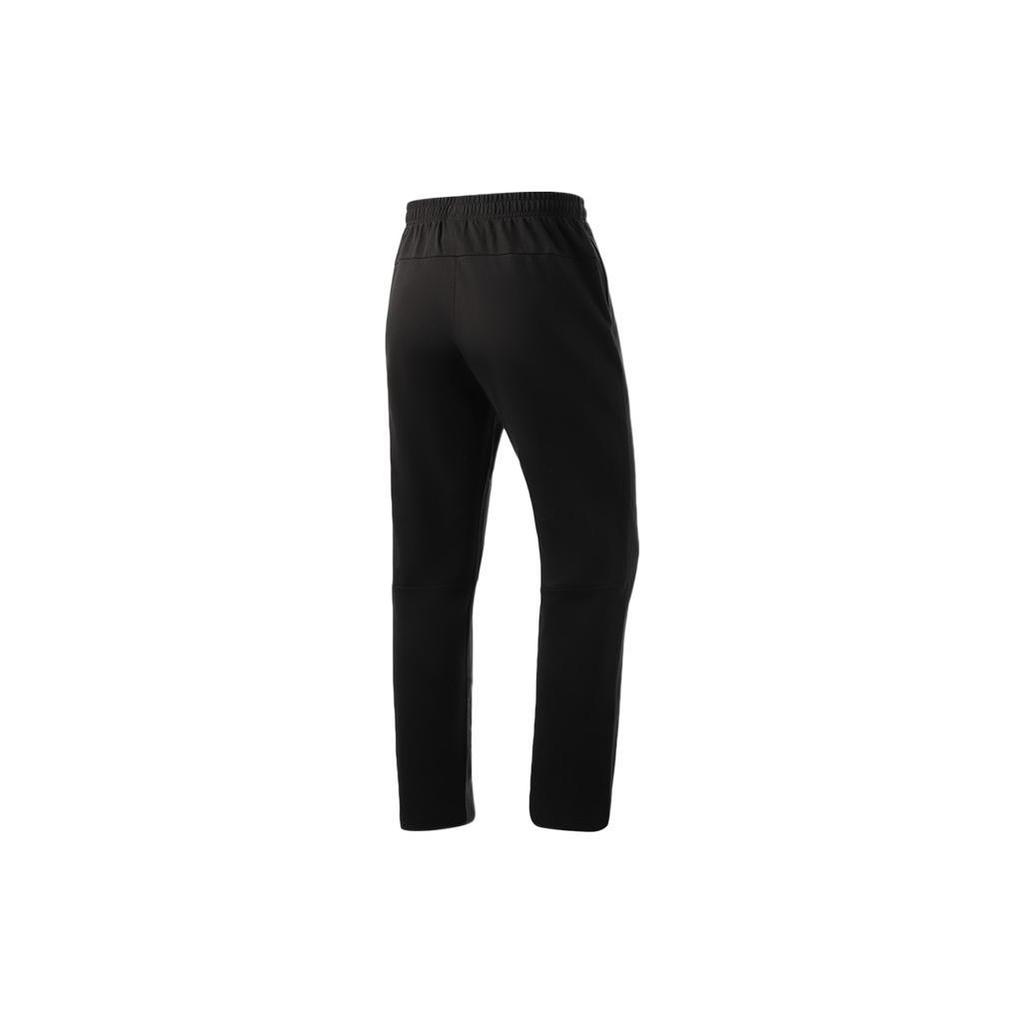 Li Ning Knitted Sweatpants Men's Black Moderate Tapered Pants AKLSE31-1