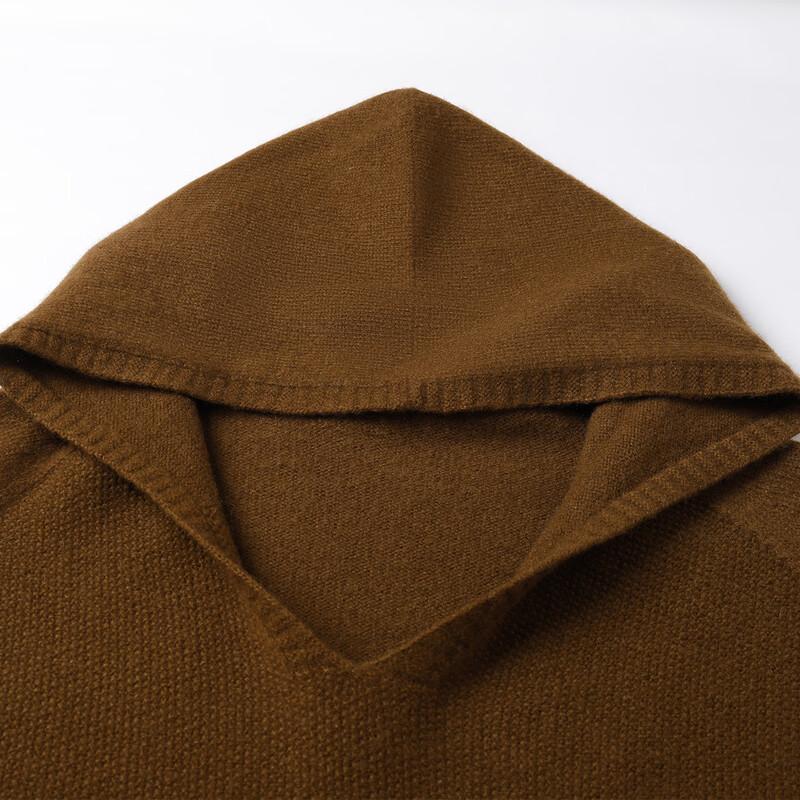 SNOWFLYING Women's Hooded 100% Wool Sweater