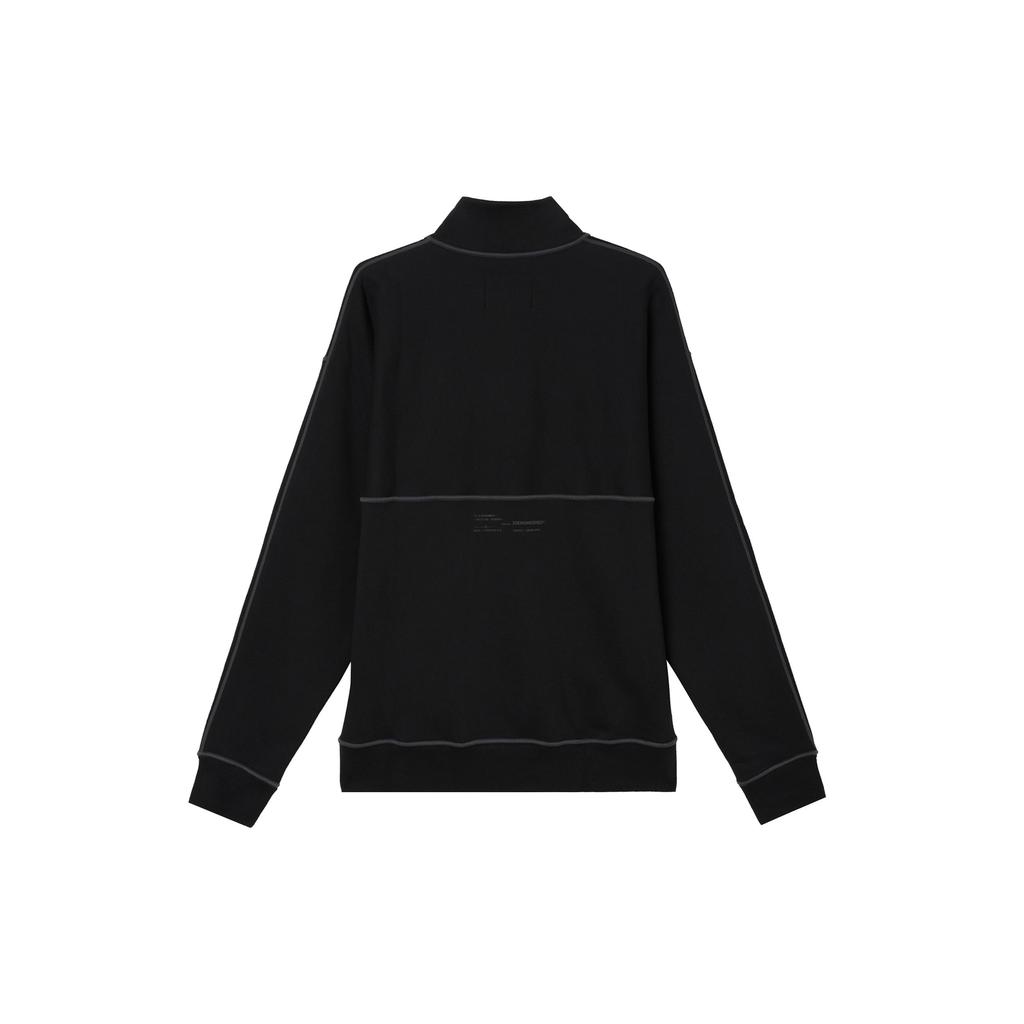 Jordan 23 Engineered Letter Print Half-Zip Fleece Collar Casual Sports Jacket Men Jackets Black DV7680-010
