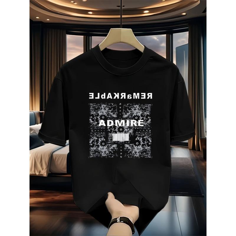 European Sizes Remarkable Admire Graphic T-Shirt - Stylish Crew Neck Casual Cotton Tee, Soft and Comfortable for Casual Attire