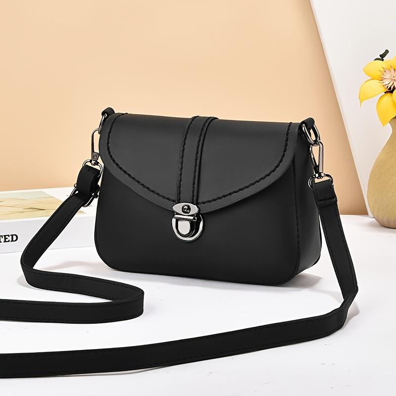

Fashion Simple Crossbody Bag, Solid Color Shoulder Bag, Women s Casual Handbag & Phone Purse