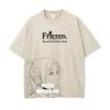 Frieren Beyond Journeys End Anime Clothing Frieren Kawaii Tshirt Men Women Tshirts Washed Cotton T Shirt Harajuku Male Tops