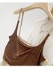 2026 European-Style Backless Camisole Tank with Built-In Bra - Perfect Summer Base Layer for a Niche Look