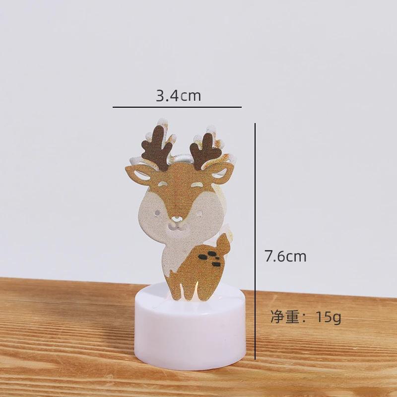 Christmas LED Light Snowman Santa House Luminous Cabin Merry Christmas Decor for Home Xmas Tree Ornaments Kids Gifts New Year