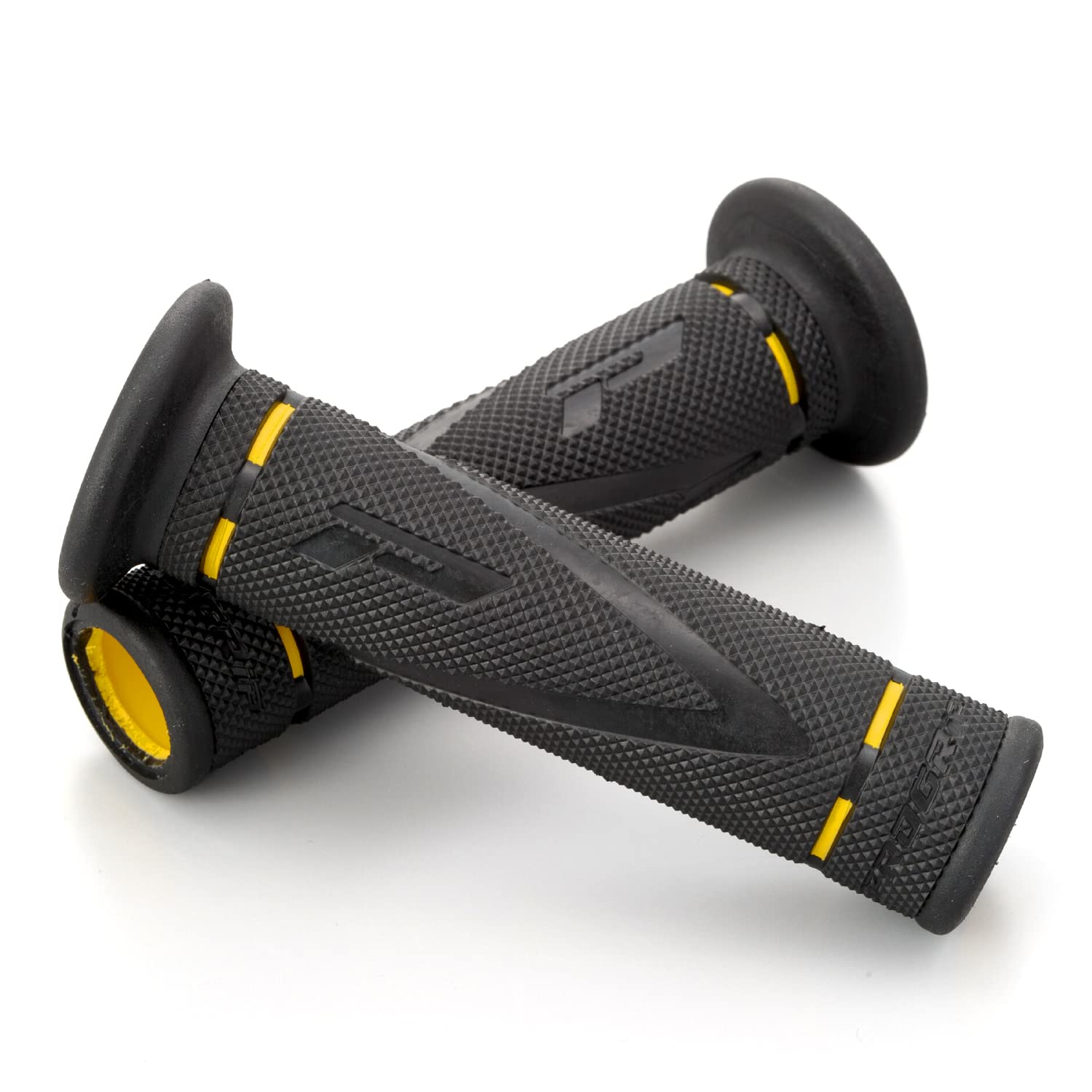 

Daytona PROGRIP 838 Motorcycle for Handlebar with Gel Yellow X-SLIM Grips, 122mm, 22.2mm Diameter, Anti-Vibration End-Penetration, (Product Code