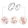 Paarringe Liebhaber S Farbe Stilvoll Modisch DIY Schmuck Mann Frau Paar Ringe Jahrestag Brauttreffen Hochzeitsanlass