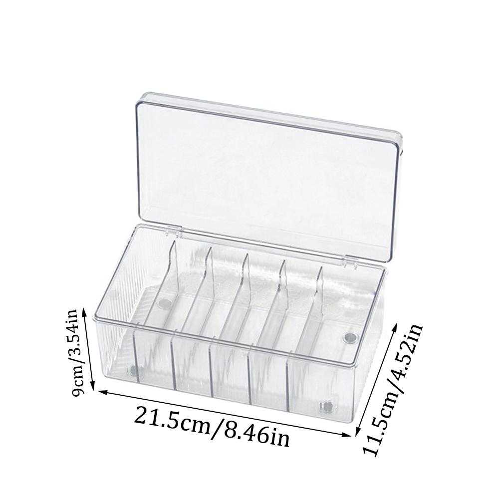 Cosmetics Storage Box Nail Tools Multi Grid Trapezoidal Design Desktop Miscellaneous Items Makeup Cotton Box Storage Box