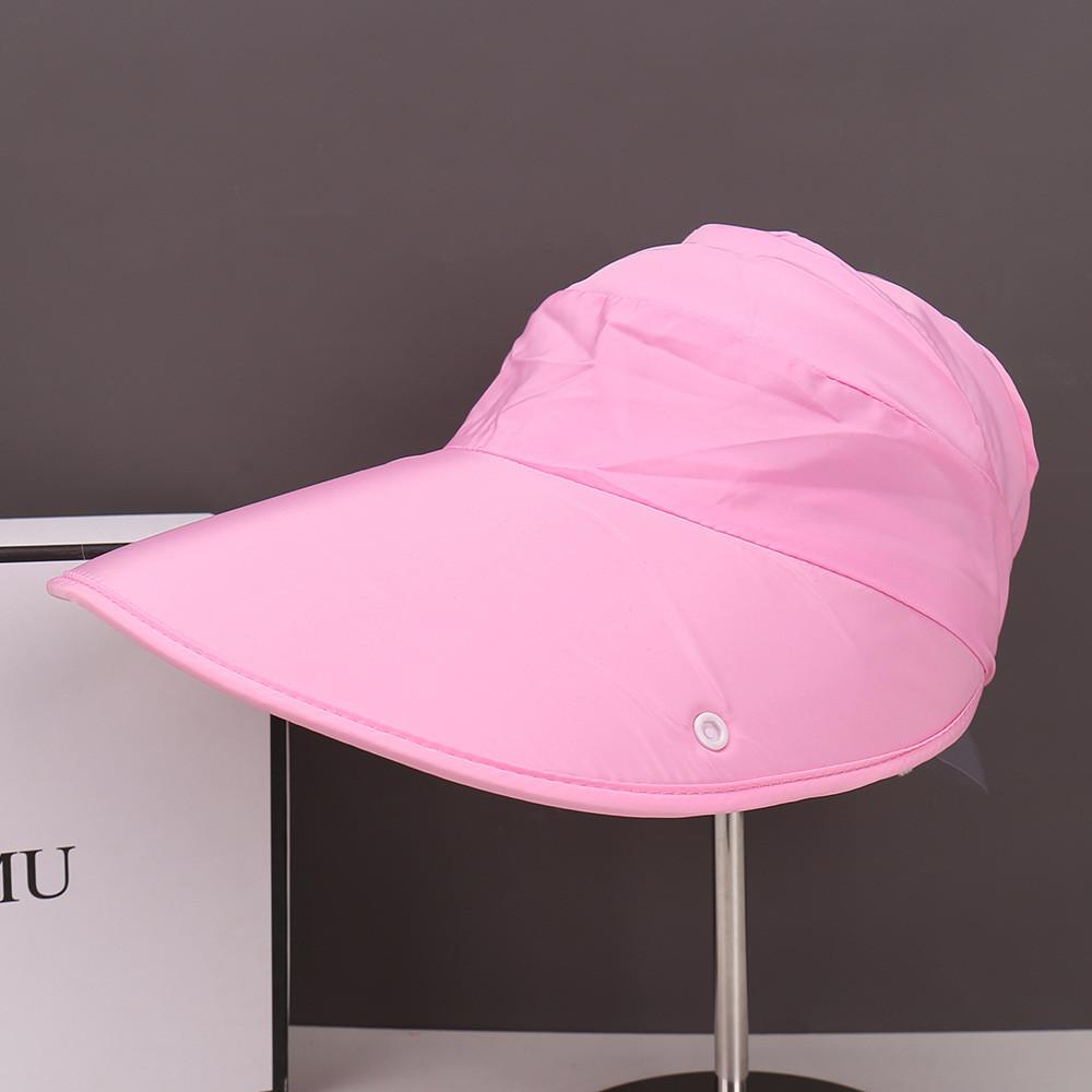 Summer Womens Black Vinyl Open Top Hat With Wide Brim For Sun Protection Sunhat For Outdoors